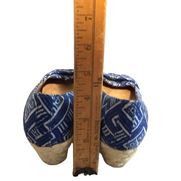 Naturalizer women's wedge open toe shoes blue 7.5 - Picture 4 of 8